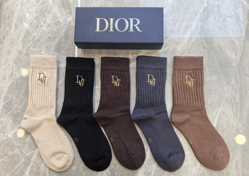Dior Crew Socks - 5-Pair Pack