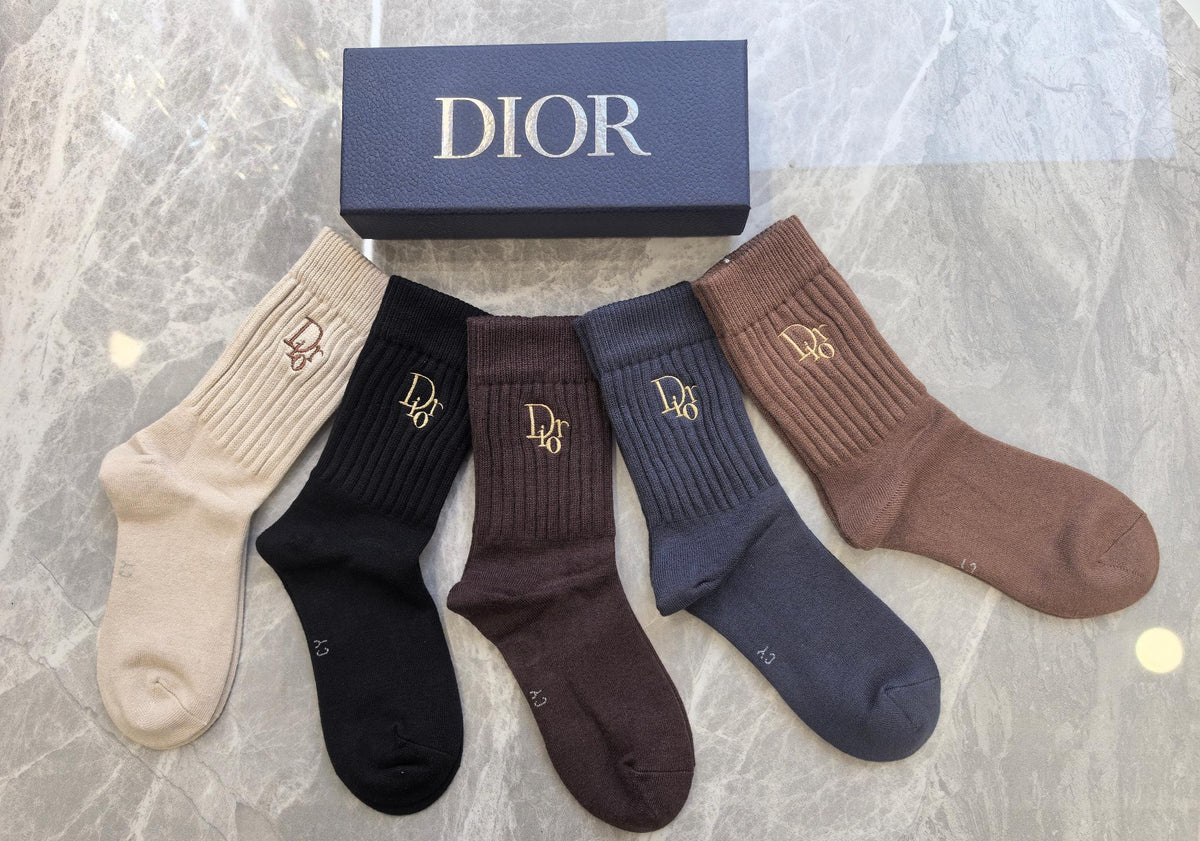 Dior Short Socks - 5-Pair Pack