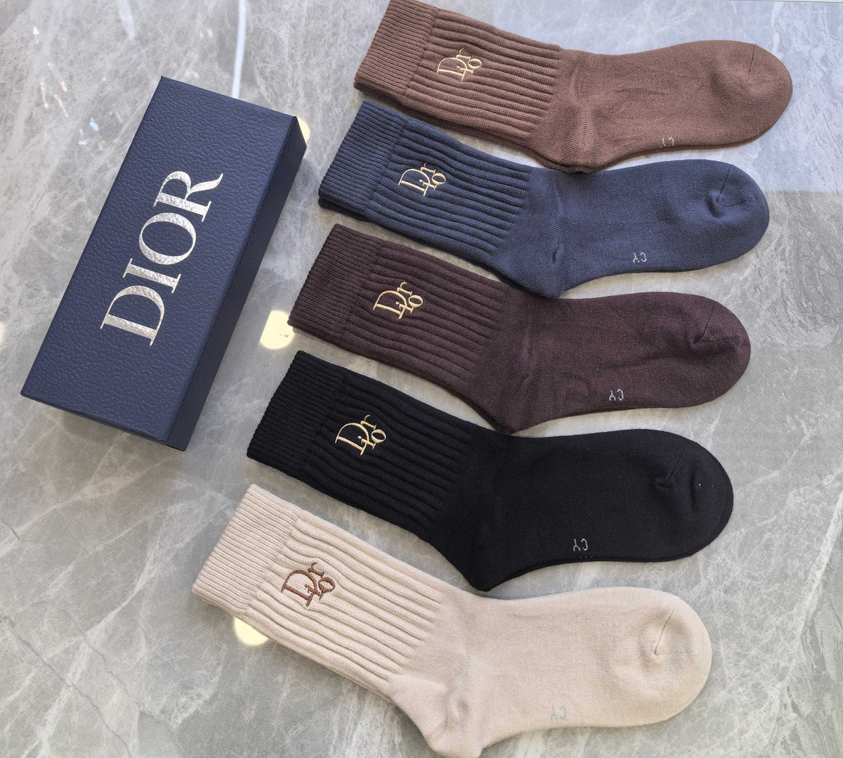 Dior Short Socks - 5-Pair Pack