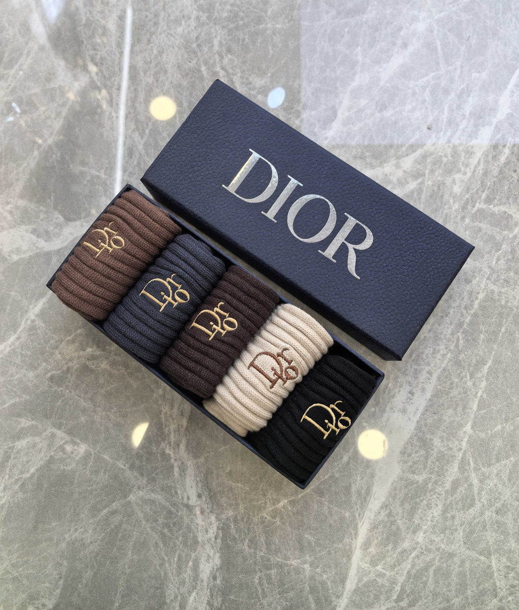 Dior Short Socks - 5-Pair Pack