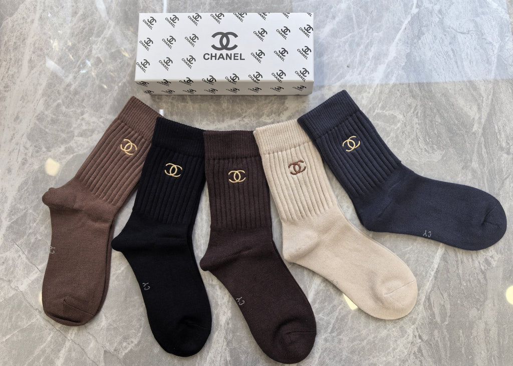 Chanel Short Socks - 5-Pair Pack