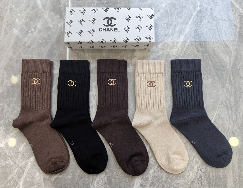 Chanel Short Socks - 5-Pair Pack