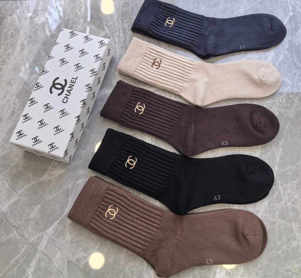 Chanel Short Socks - 5-Pair Pack