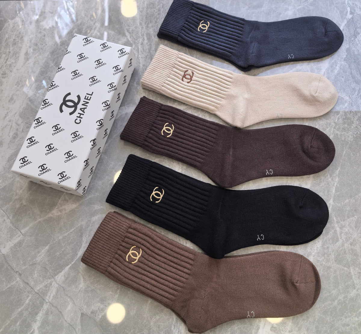 Chanel Short Socks - 5-Pair Pack