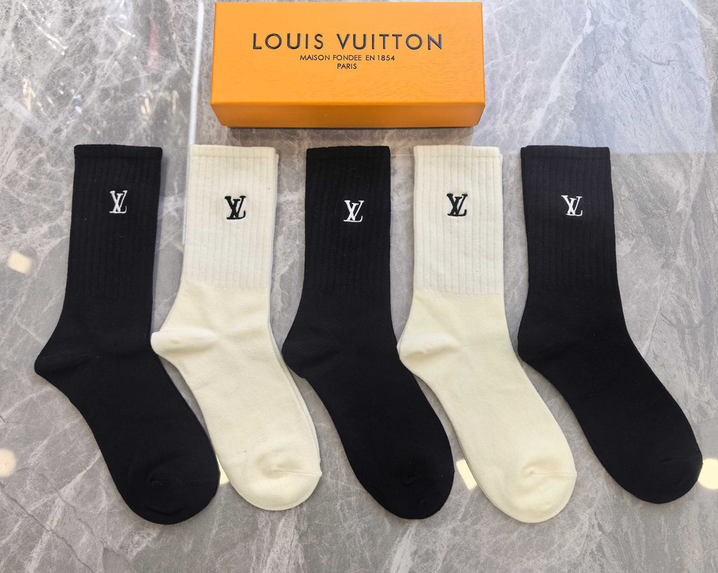 Louis Vuitton Cotton Short Socks - 5-Pair Pack