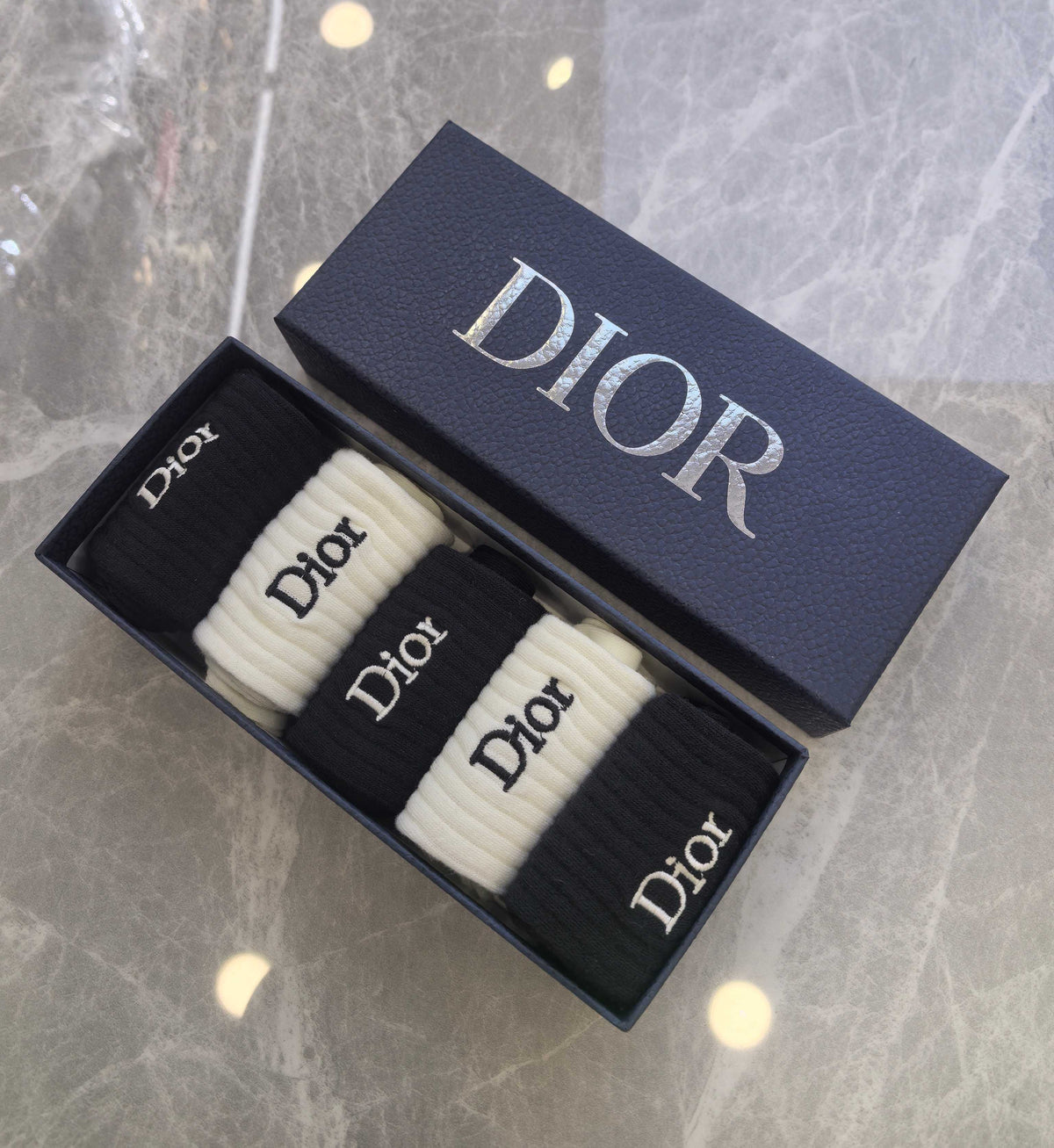 Dior Cotton Crew Socks - 5-Pair Pack