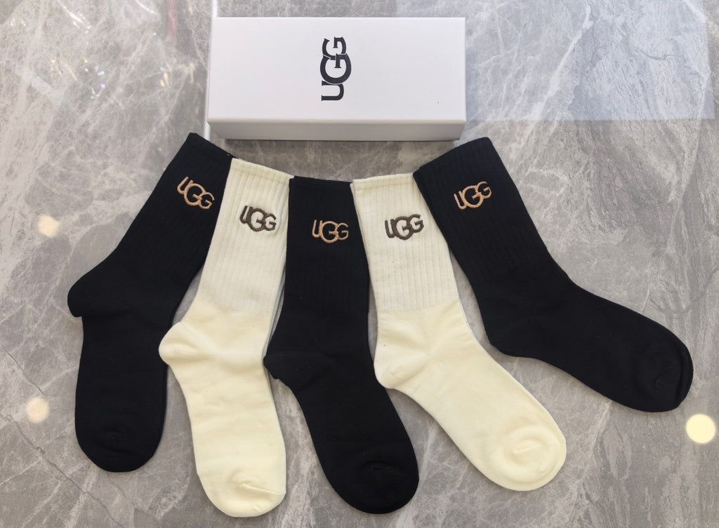 Cotton Crew Socks - 5-Pair Pack