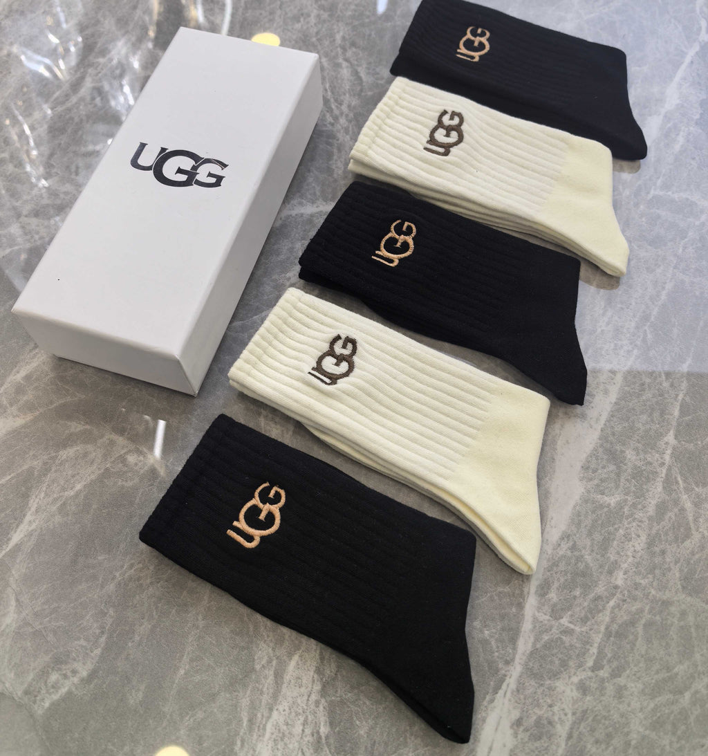 Cotton Crew Socks - 5-Pair Pack