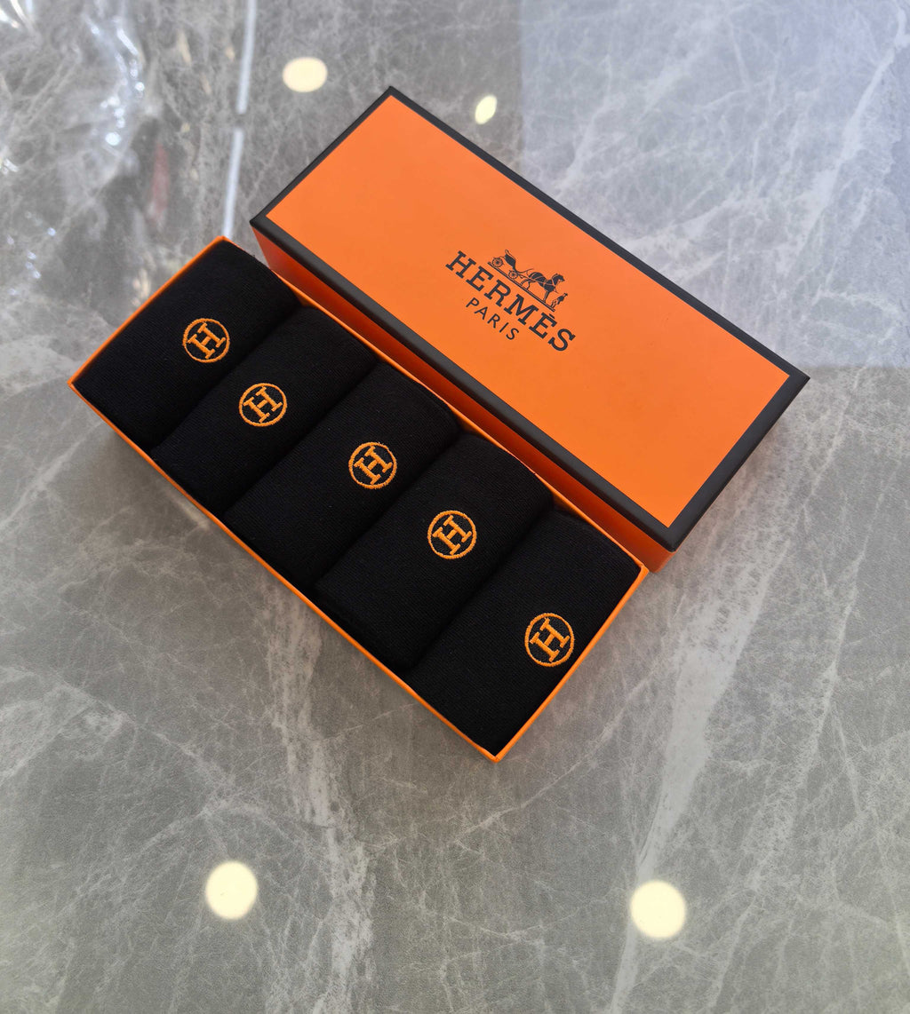Hermes Crew Socks - 5-Pair Pack
