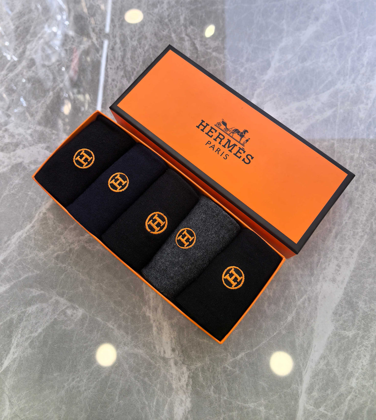 Hermes Crew Socks - 5-Pair Pack