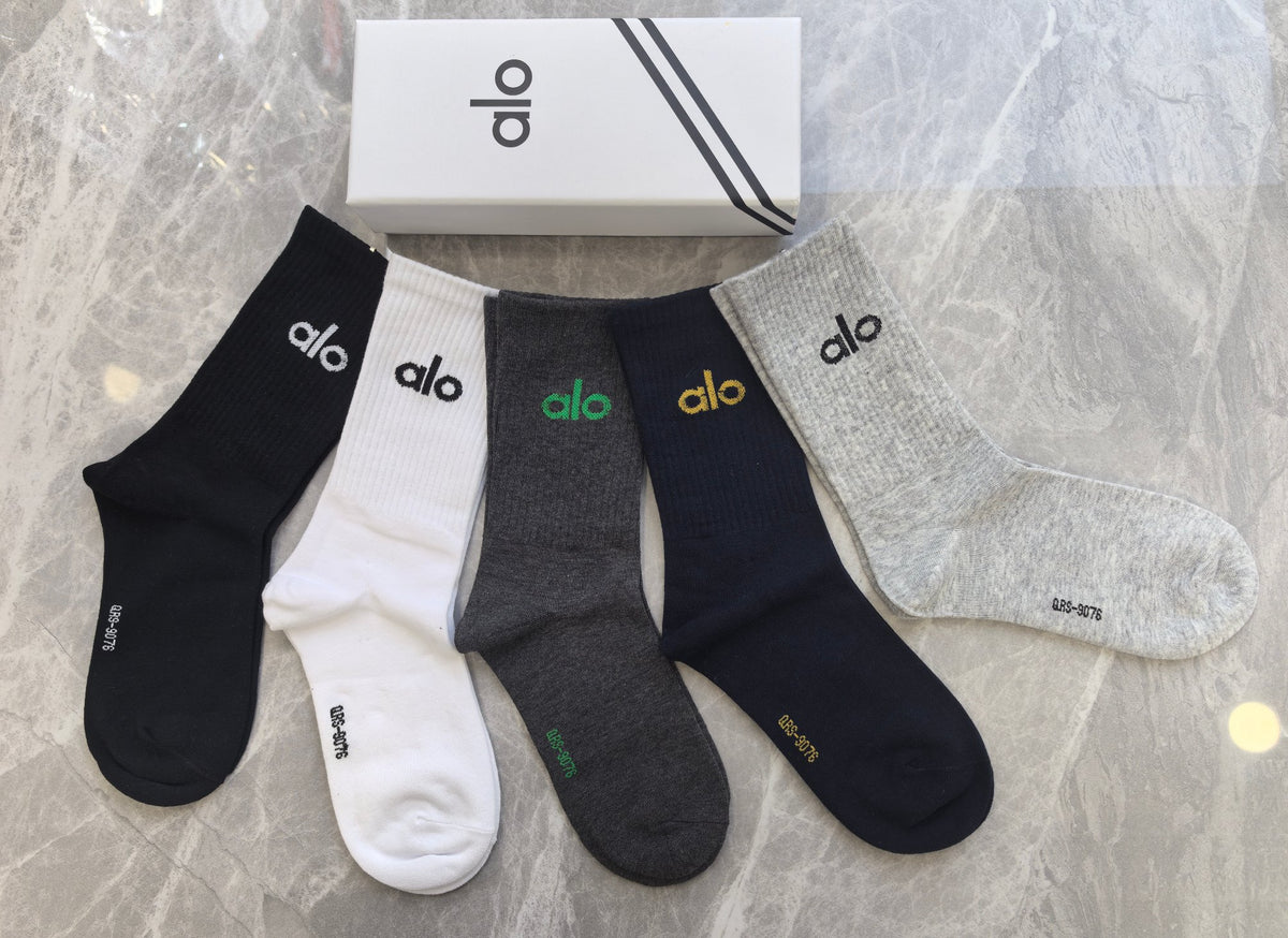 Alo Cotton Short Socks - 5-Pair Pack