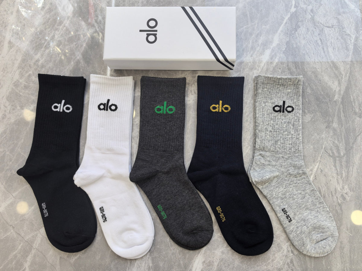 Alo Cotton Short Socks - 5-Pair Pack
