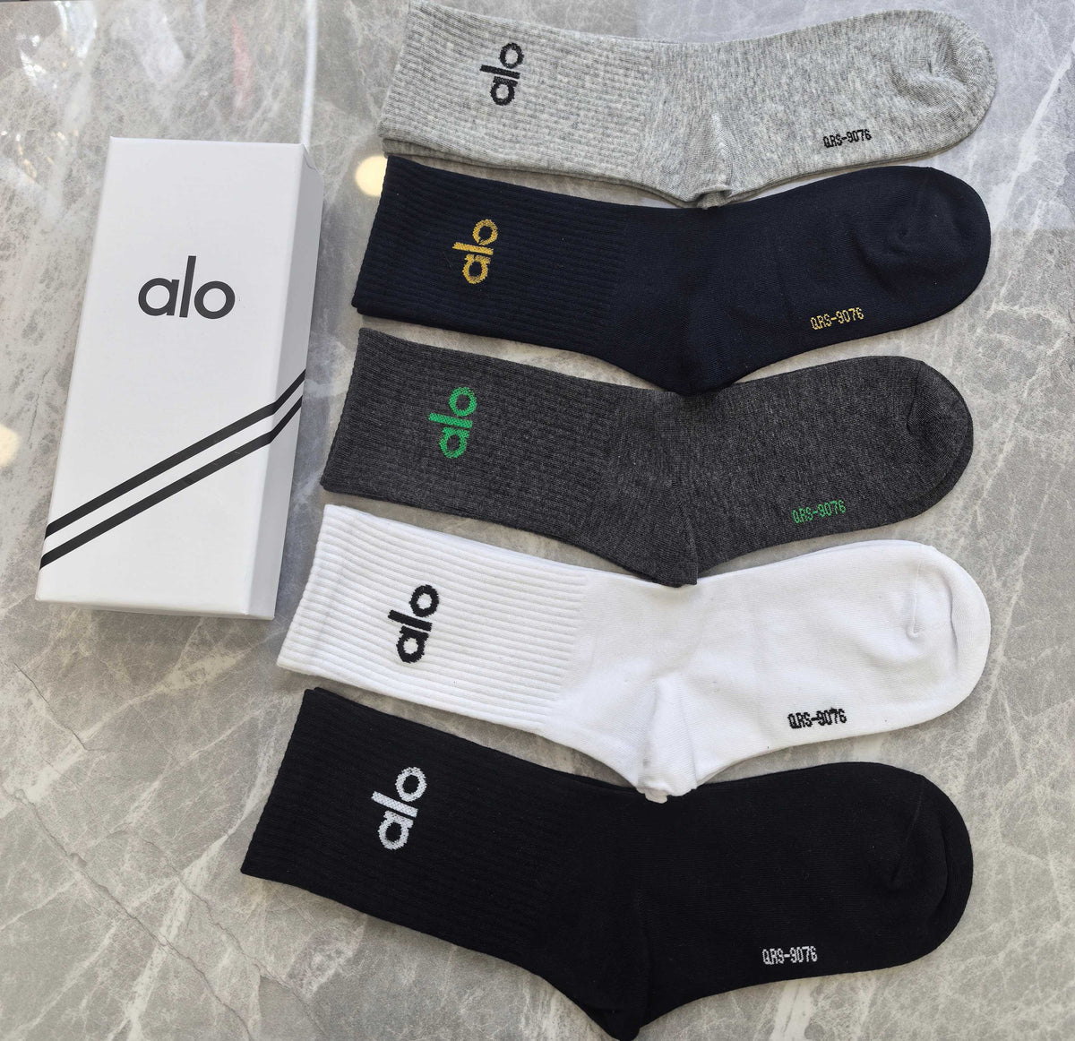 Alo Cotton Short Socks - 5-Pair Pack