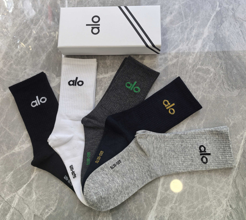 Alo Cotton Short Socks - 5-Pair Pack