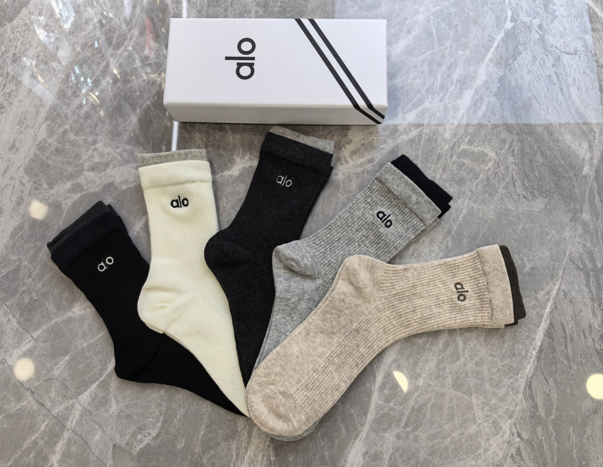 Alo Cotton Short Socks - 5-Pair Pack