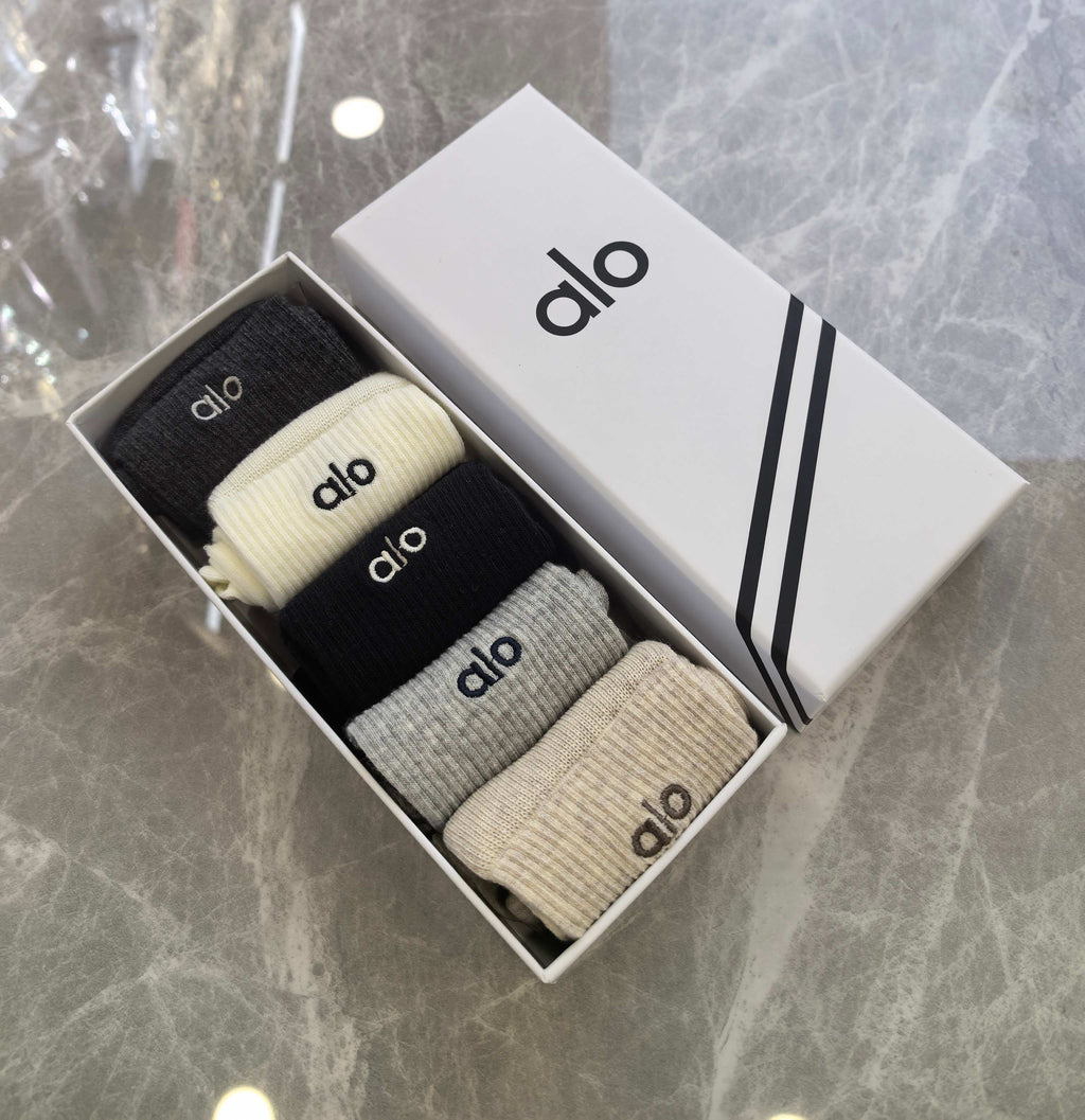 Alo Cotton Short Socks - 5-Pair Pack