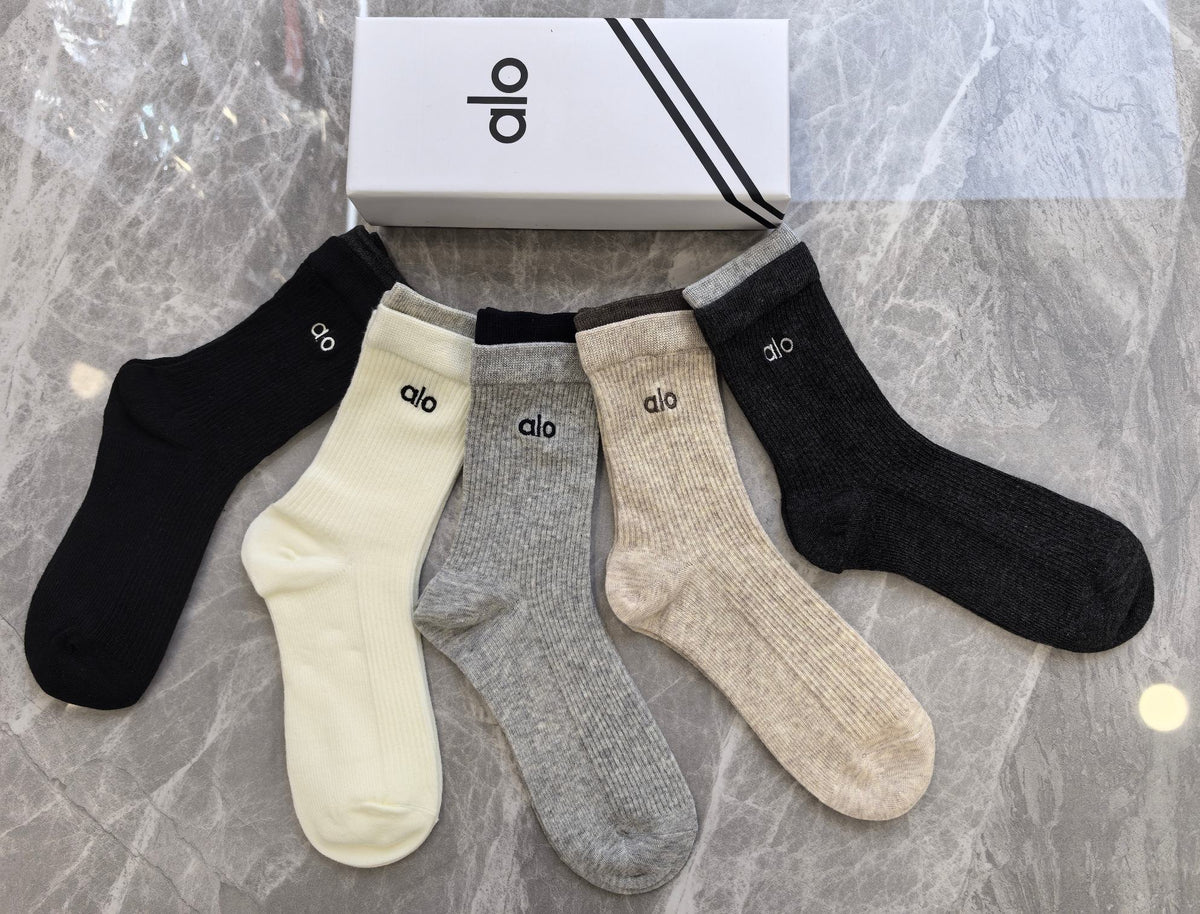 Alo Cotton Short Socks - 5-Pair Pack