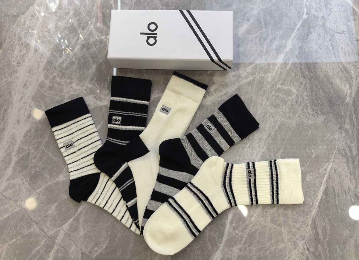 Alo Cotton Short Socks - 5-Pair Pack