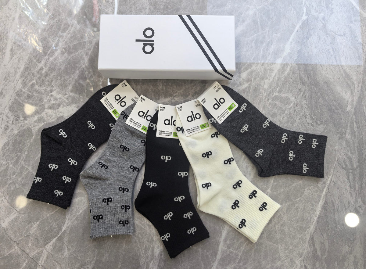 Alo Cotton Short Socks - 5-Pair Pack