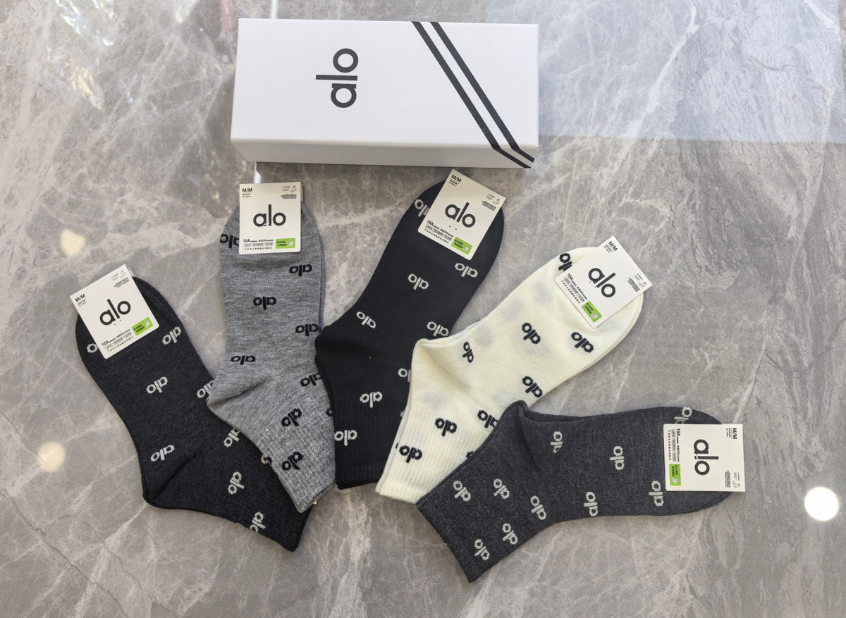 Alo Cotton Short Socks - 5-Pair Pack