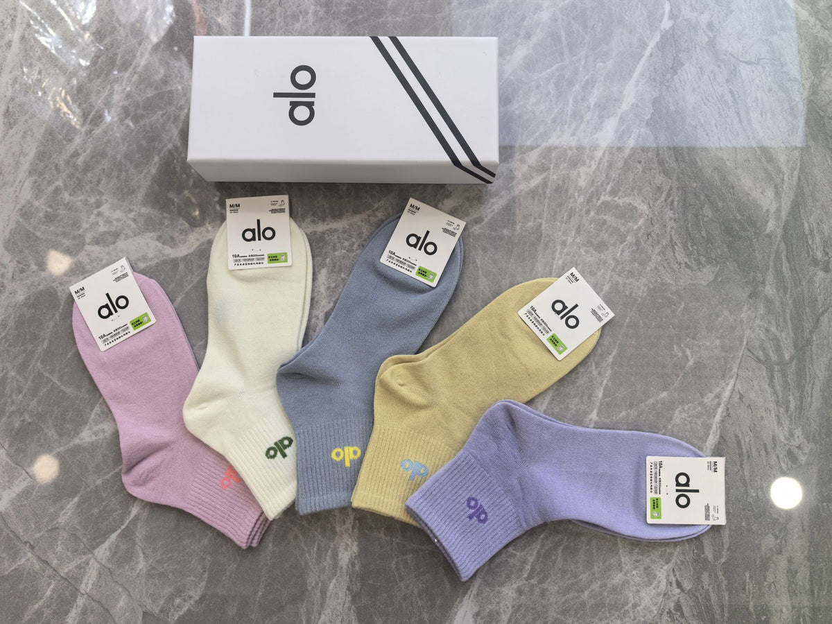 Alo Cotton Short Socks - 5-Pair Pack