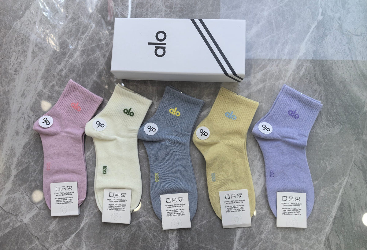 Alo Cotton Short Socks - 5-Pair Pack