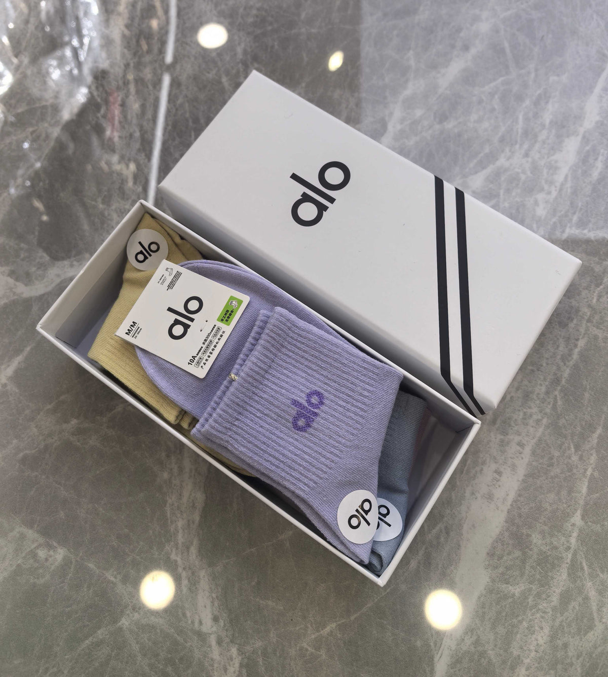 Alo Cotton Crew Socks - 5-Pair Pack
