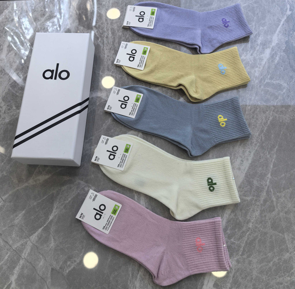 Alo Cotton Short Socks - 5-Pair Pack