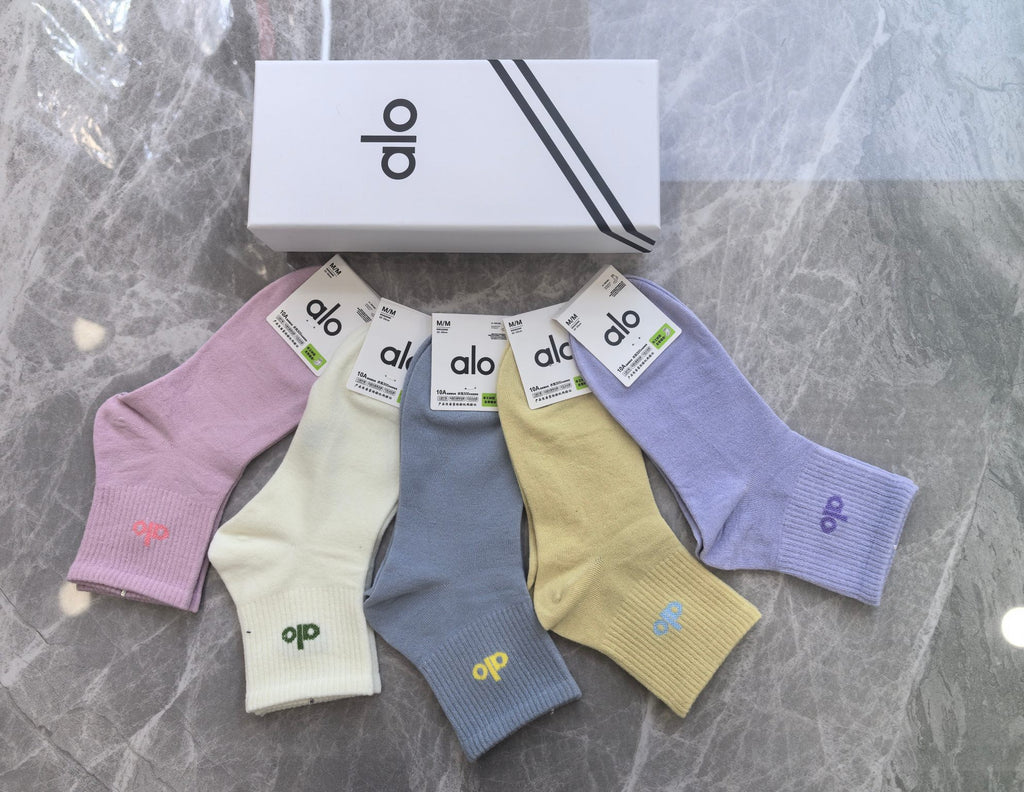 Alo Cotton Short Socks - 5-Pair Pack