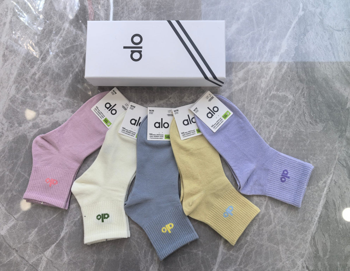 Alo Cotton Short Socks - 5-Pair Pack