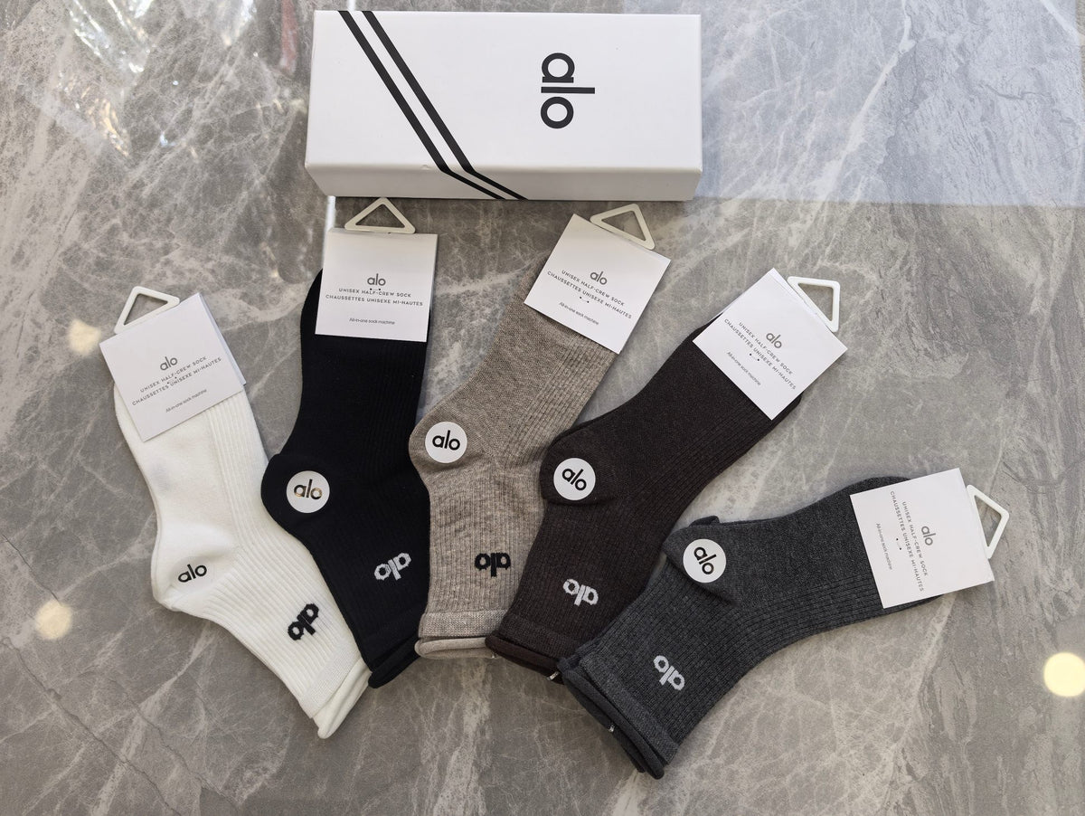 Alo Cotton Short Socks - 5-Pair Pack