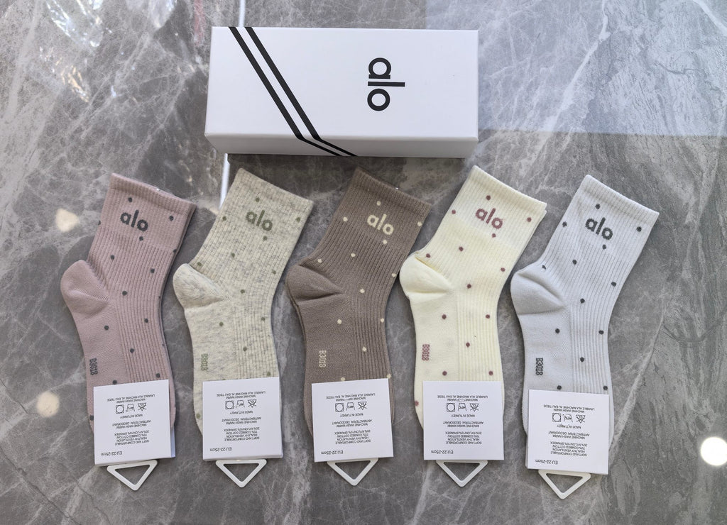 Alo Cotton Short Socks - 5-Pair Pack