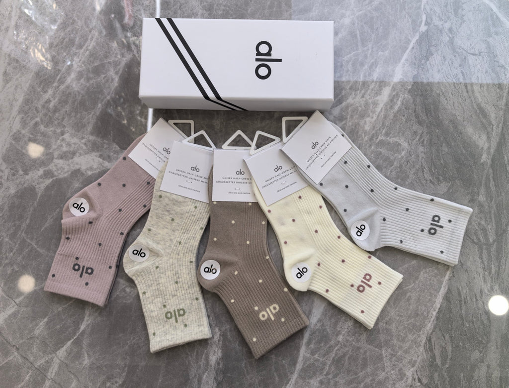 Alo Cotton Short Socks - 5-Pair Pack