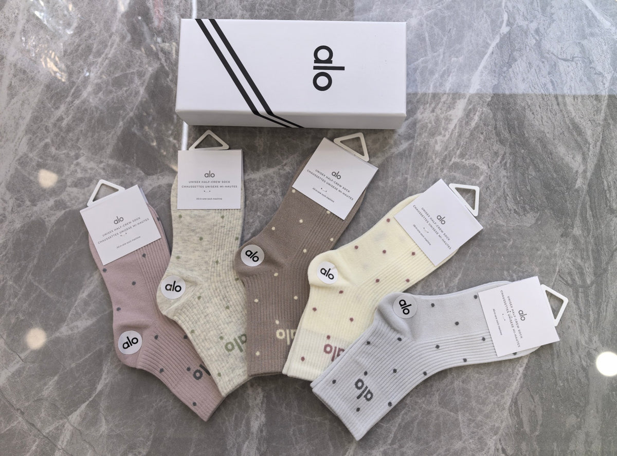 Alo Cotton Short Socks - 5-Pair Pack