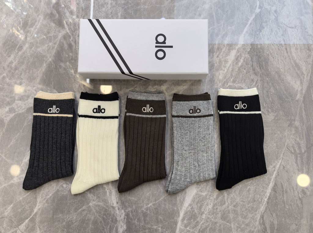 Alo Cotton Short Socks - 5-Pair Pack