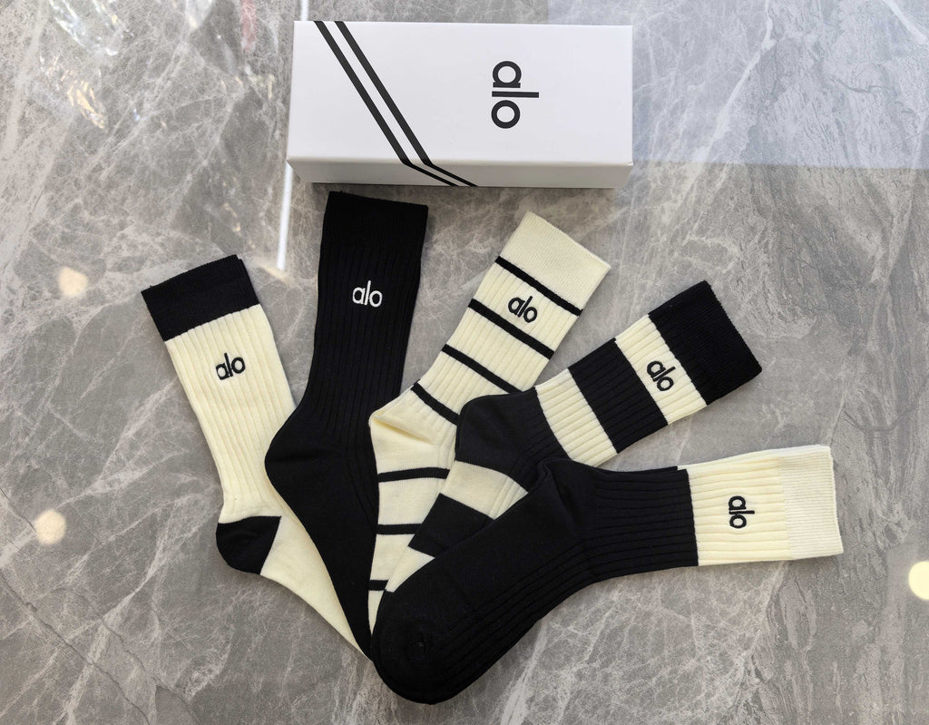 Alo Cotton Short Socks - 5-Pair Pack