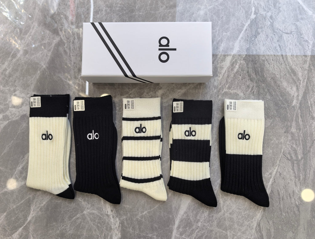 Alo Cotton Short Socks - 5-Pair Pack