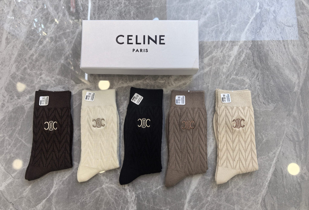 Celine Short Socks - 5-Pair Pack