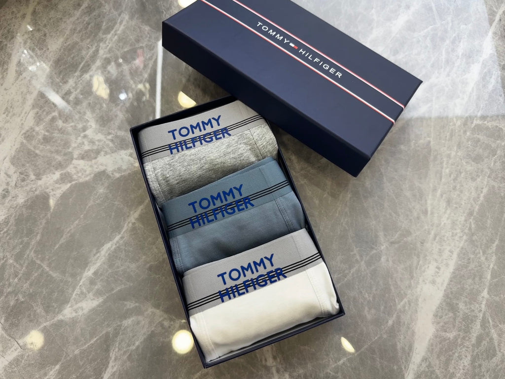 Tommy Hilfiger Cotton Men's Boxer Briefs - 3-Piece Box