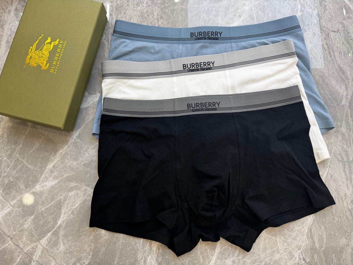 Burberry Cotton Men's Boxer Briefs - 3-Piece Box