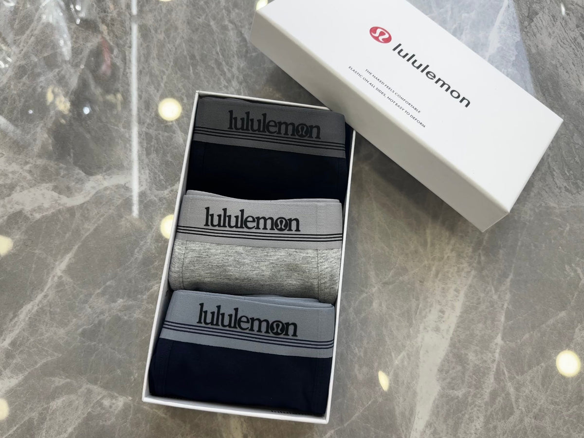 Cotton Men's Boxer Briefs - 3-Piece Box