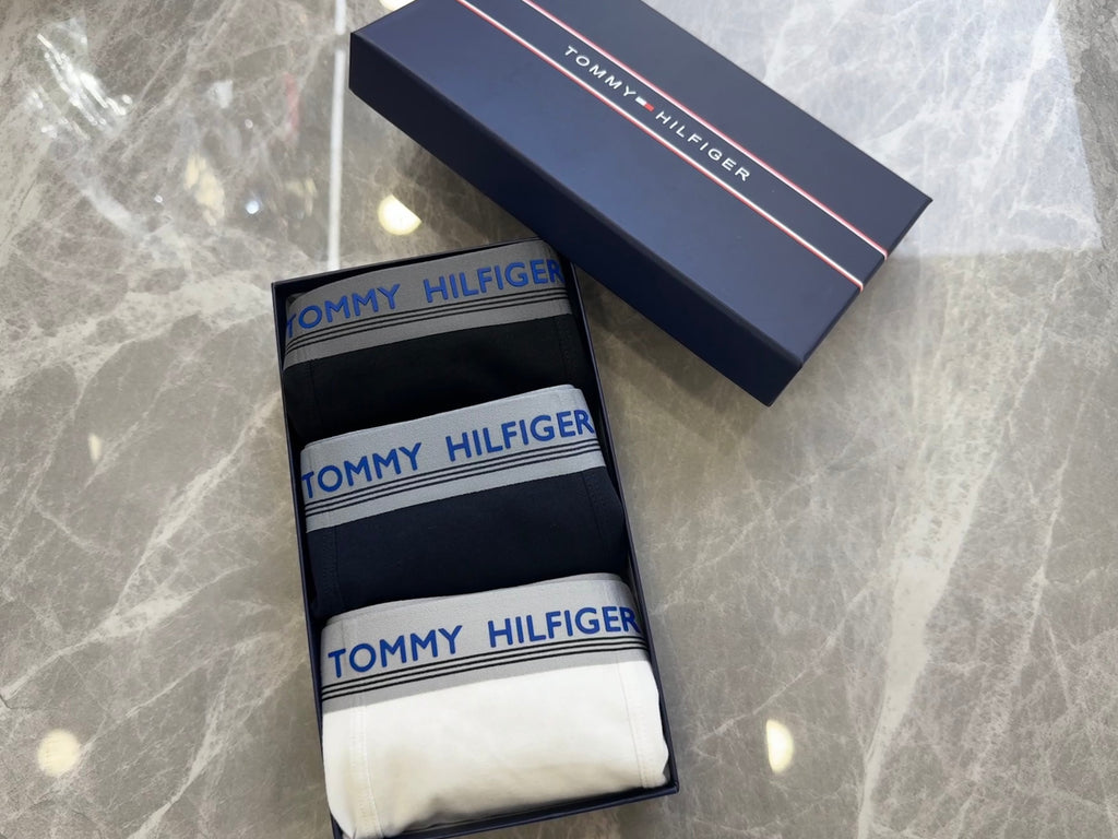 Tommy Hilfiger Cotton Men's Boxer Briefs - 3-Piece Box