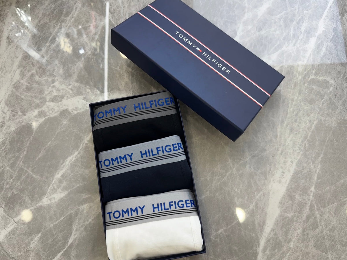 Tommy Hilfiger Cotton Men's Boxer Briefs - 3-Piece Box