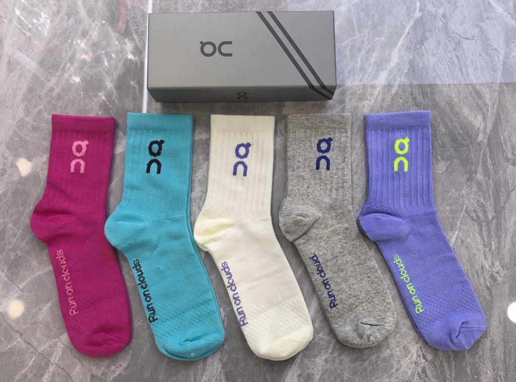 On Cotton Crew Socks - 5-Pair Pack