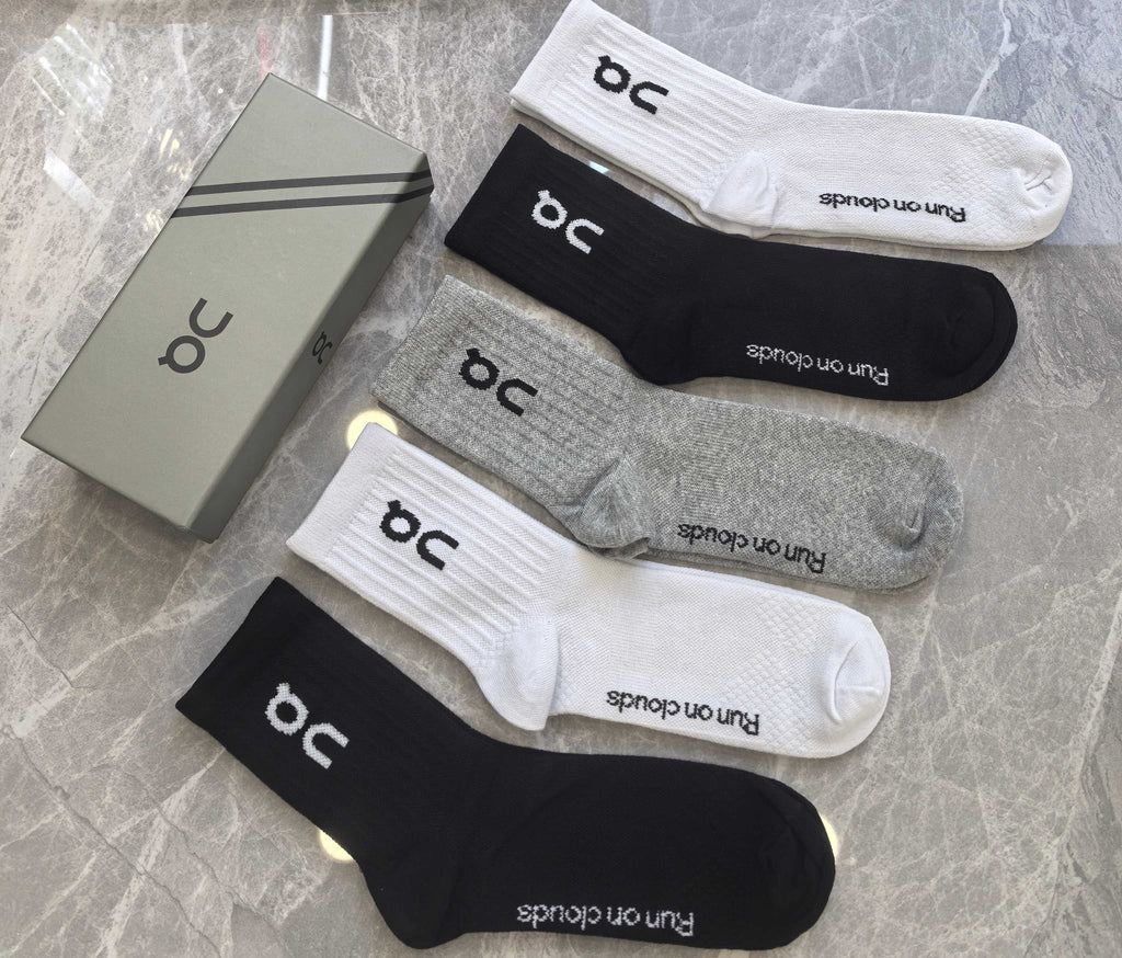 On Cotton Crew Socks - 5-Pair Pack