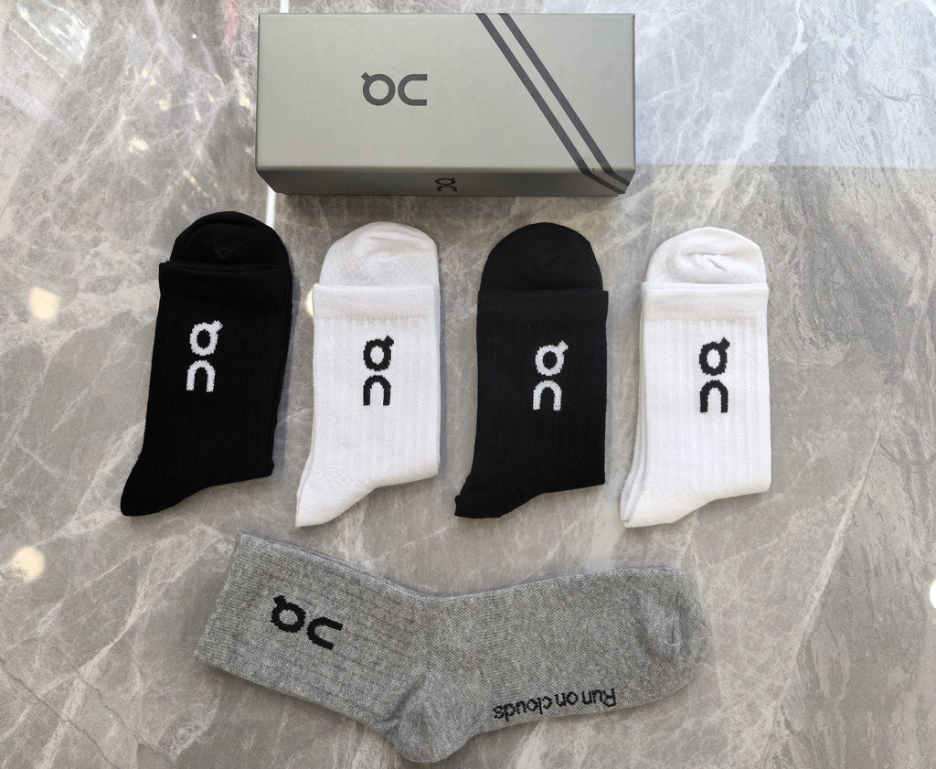 On Cotton Crew Socks - 5-Pair Pack