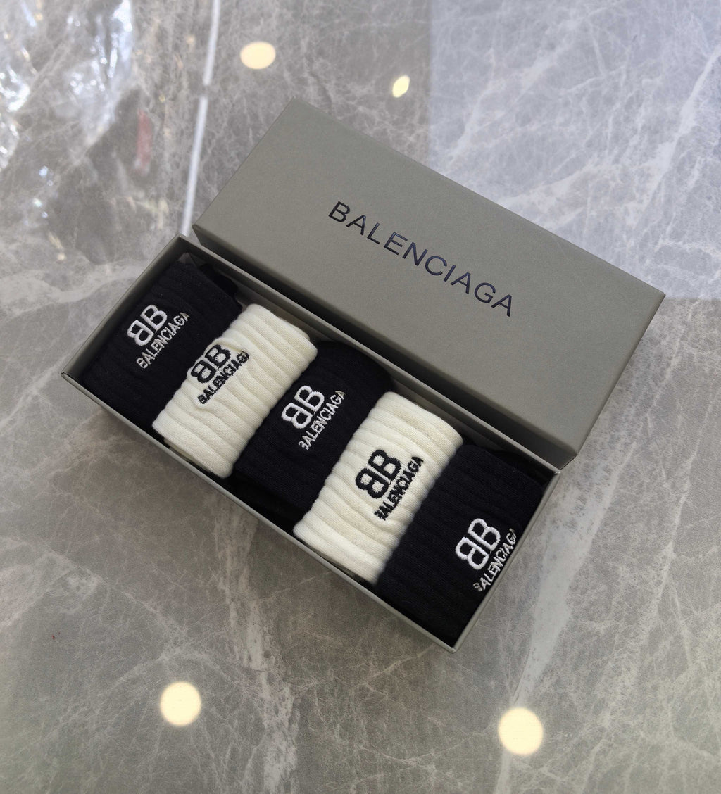 Balenciaga Crew Socks - 5-Pair Pack