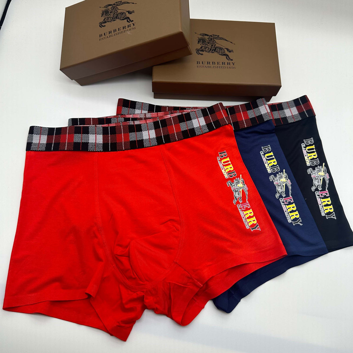 Burberry Men's Boxer Briefs - 3-Piece Box