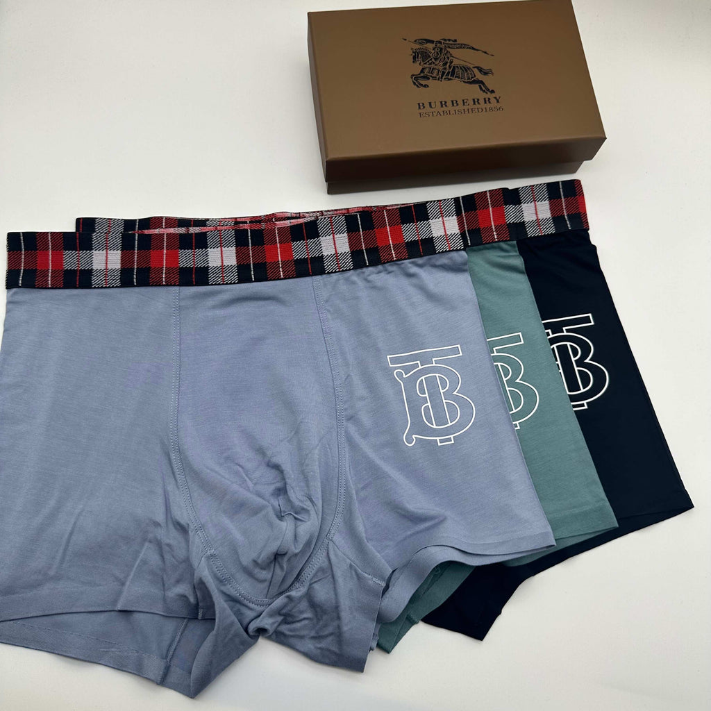 Burberry Modal Men's Boxer Briefs - 3-Piece Box
