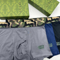 Gucci Grey, Blue, Green & Red Men's Boxer Briefs - 3-Piece Box